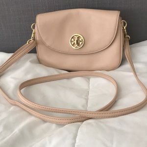 Tory Burch Robinson Saffiano Dark Sahara Crossbody